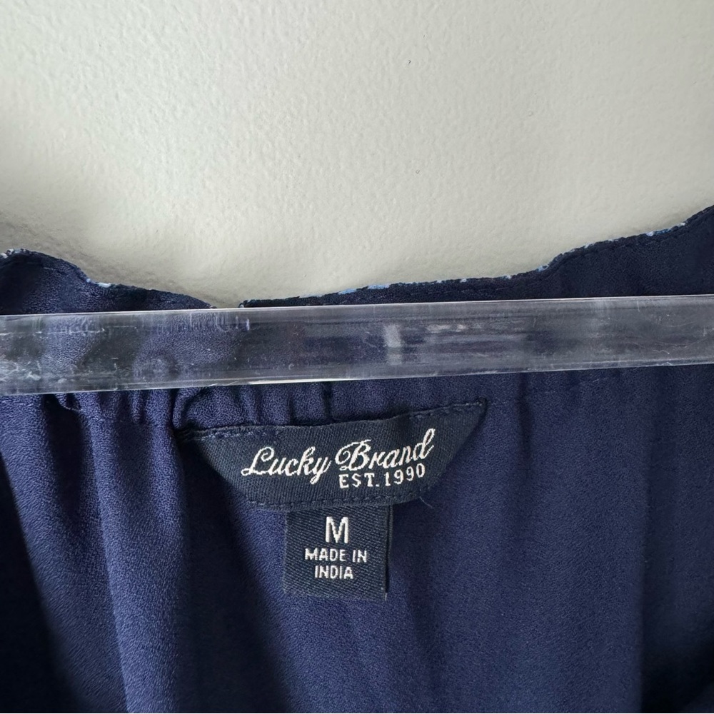 Lucky Brand Blue Paisley Western Dress - Picture 3 of 9